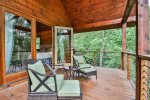 Master bedroom private deck